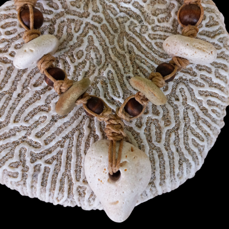 Natural Sea Stone Necklace