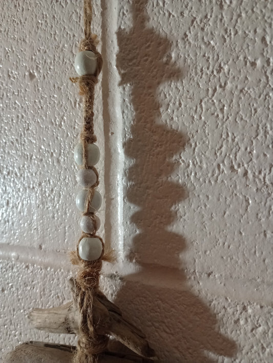 Driftwood and Stone Feng Shui Hanger