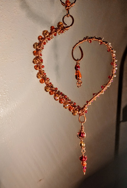 Fire Heart Suncatcher