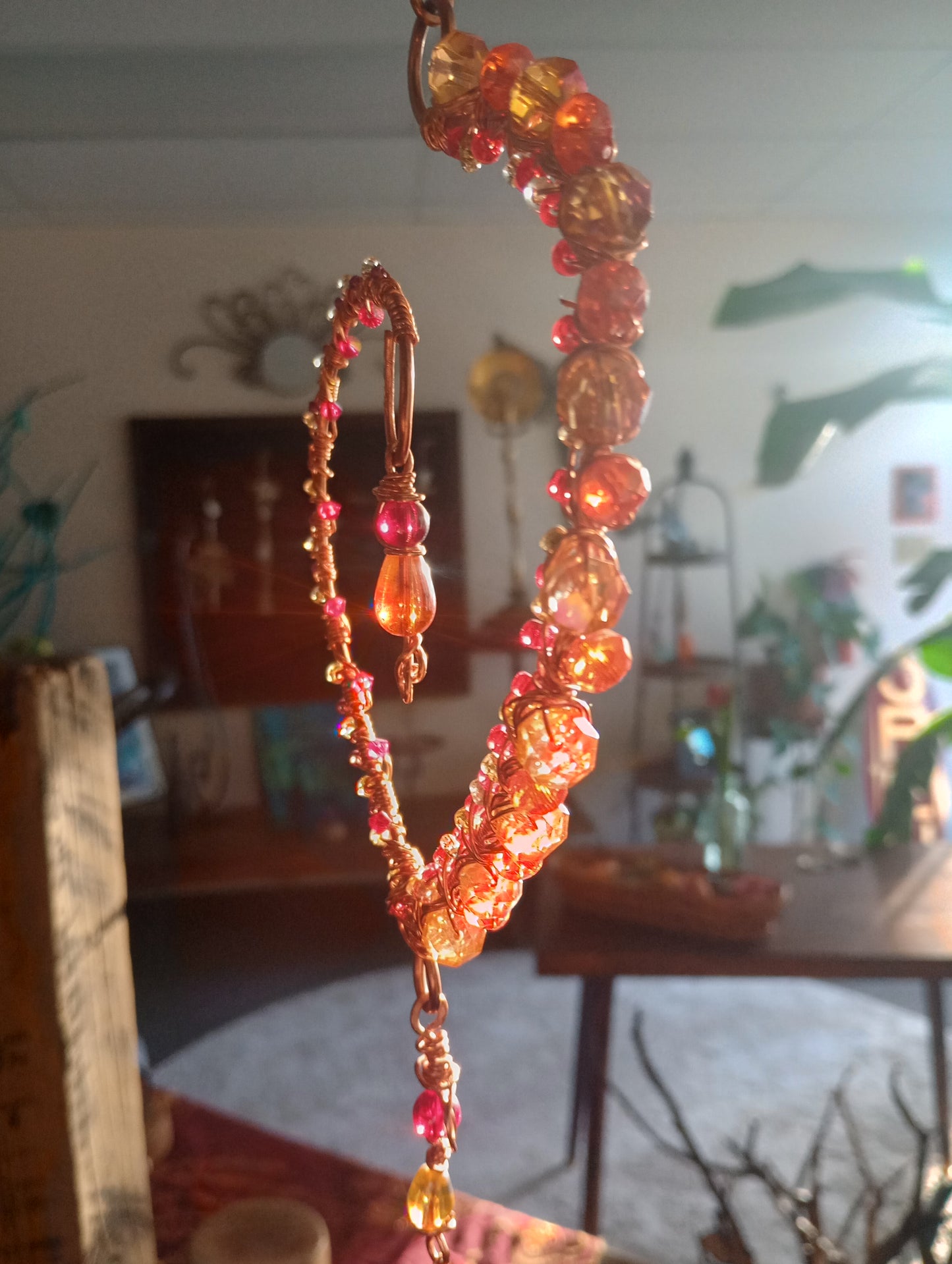 Fire Heart Suncatcher