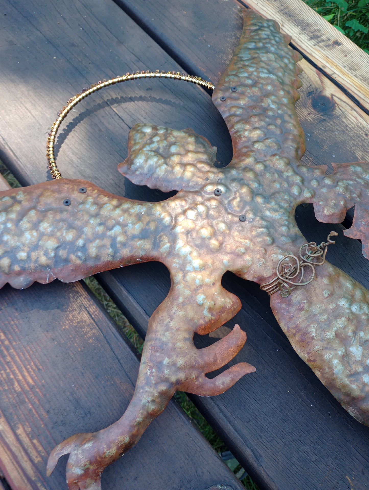 Metal Angel Wall Sculpture "Angel Elizabeth"