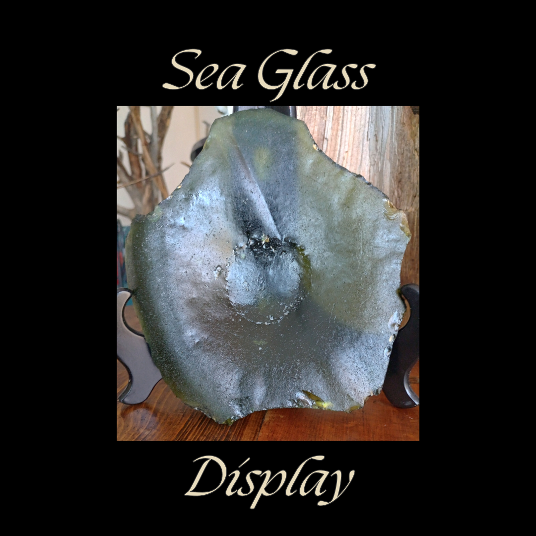 Emerald Green Sea Glass Display Bowl