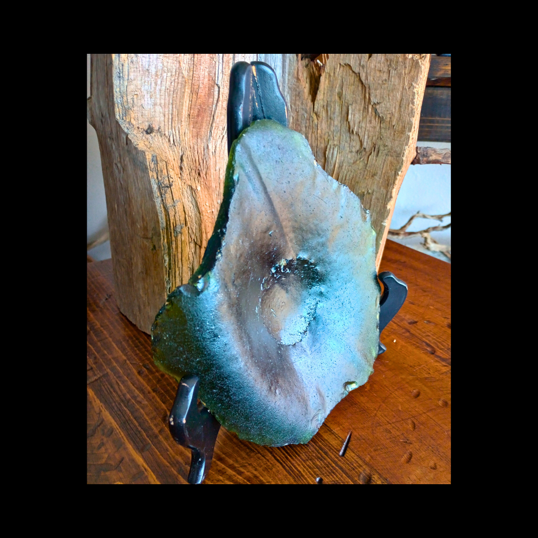 Emerald Green Sea Glass Display Bowl