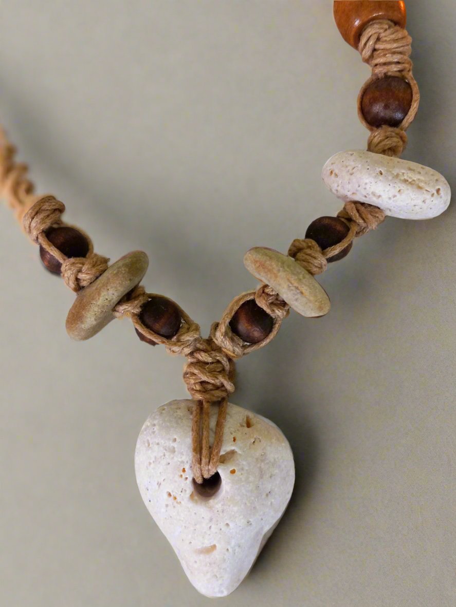 Natural Sea Stone Necklace
