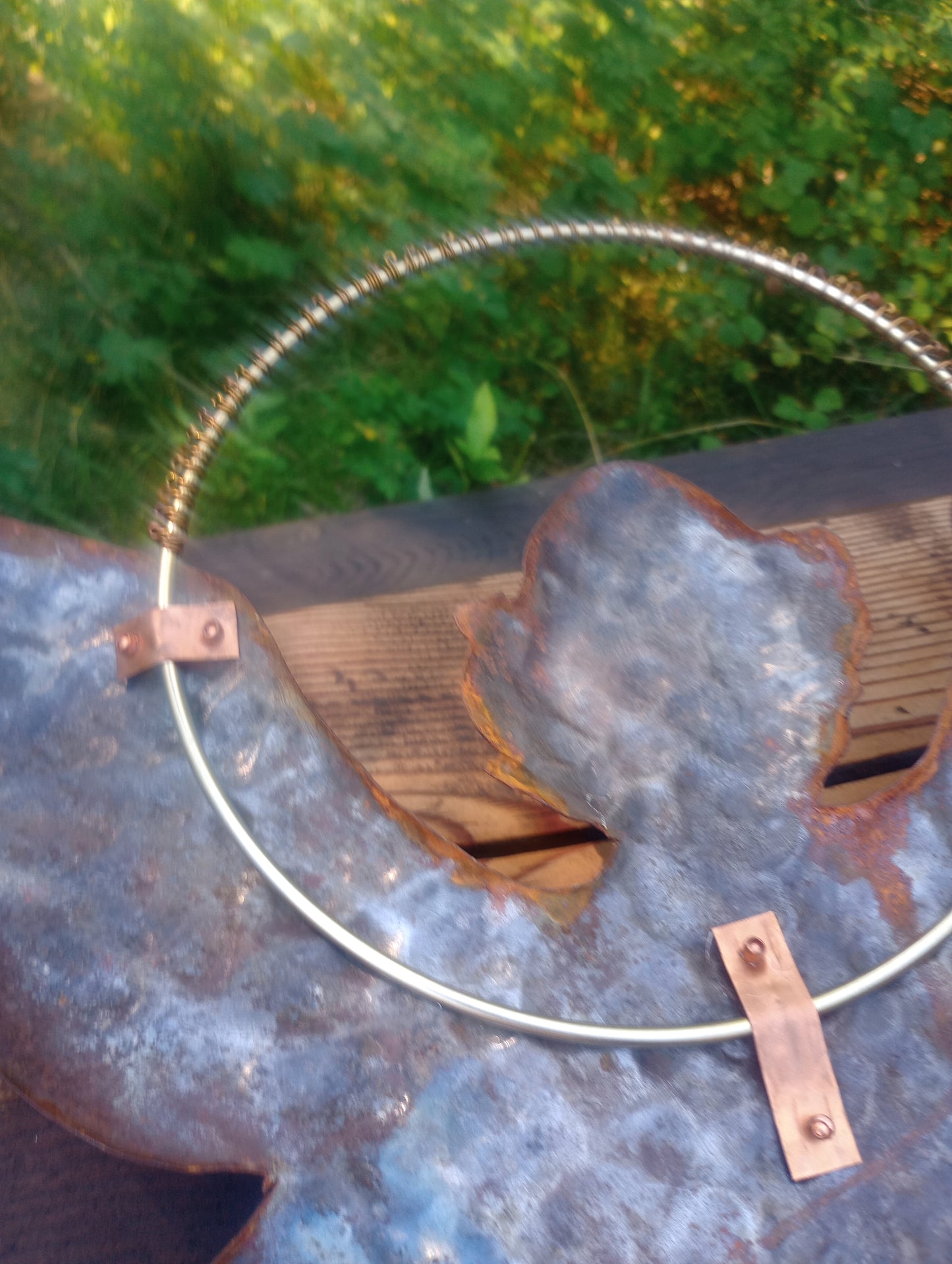 Metal Angel Wall Sculpture "Angel Elizabeth"